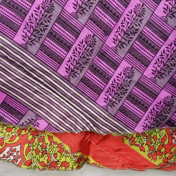 Darn Good Yarn Sari Silk Wrap Skirt Tea Goddess - Picture 8 of 16